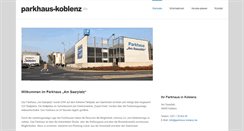 Desktop Screenshot of parkhaus-koblenz.de