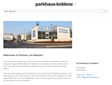 Tablet Screenshot of parkhaus-koblenz.de